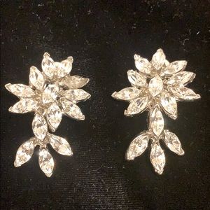Vintage decorative clip on earrings